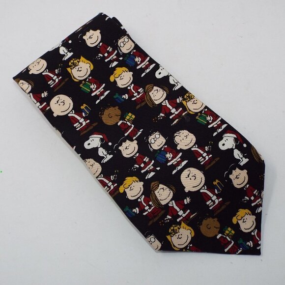 Peanuts "Santas Little Helpers" Silk Tie - Picture 1 of 8